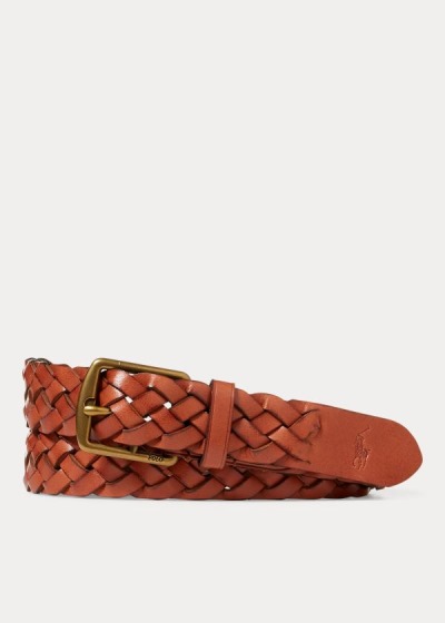 Cintos Polo Ralph Lauren Braided Couro Homem 63291-TAOY